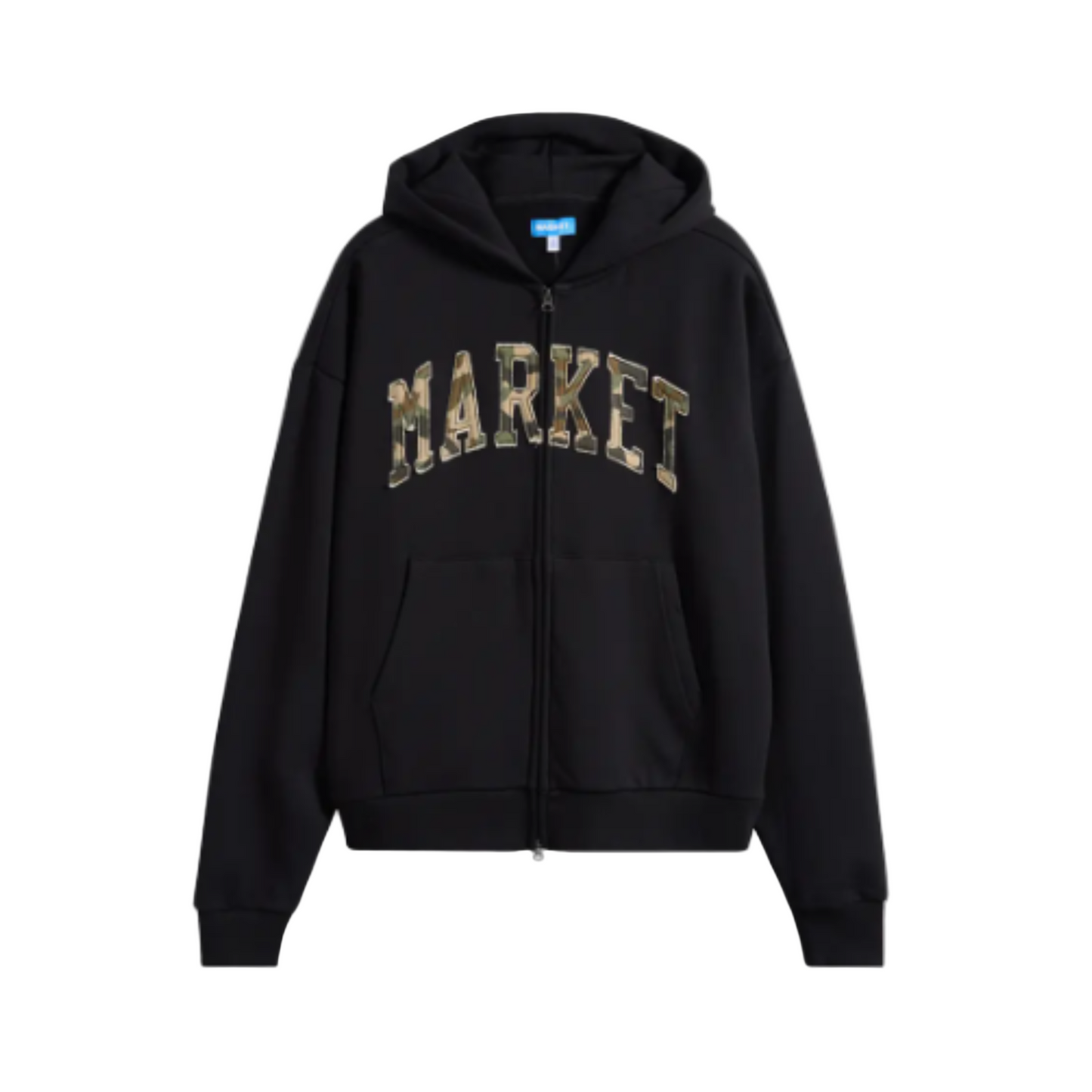 Market "Camo Wordblock" Hoodie - Black/Camo