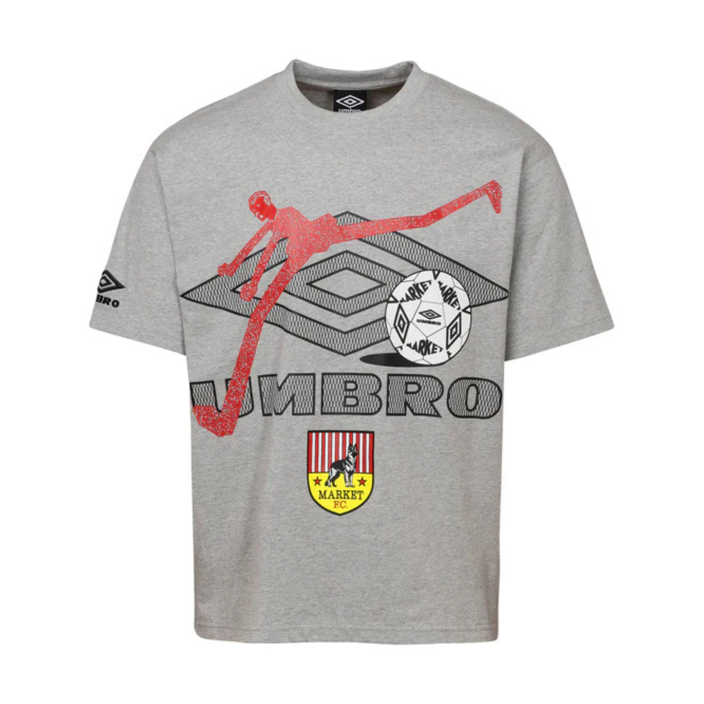 Market x Umbro Running Man Tee - Heather Grey