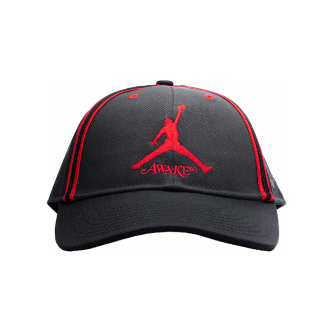 Jordan x Awake NY Structured Club Hat Smoke Grey Red