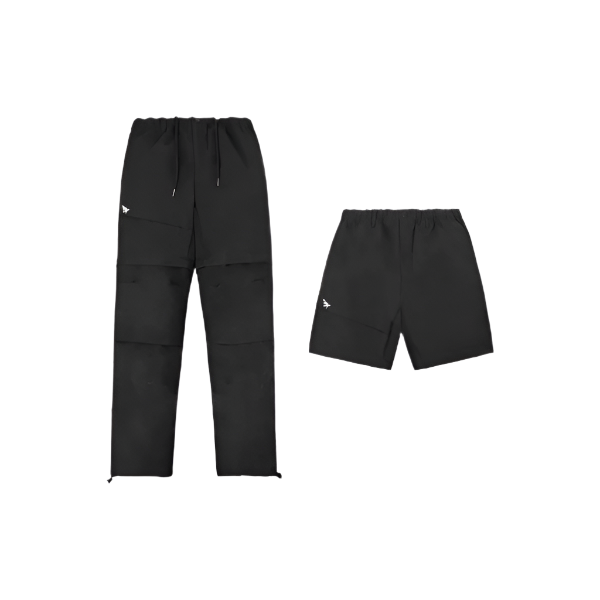 Paper Planes Convertible Cargo Pants - Black