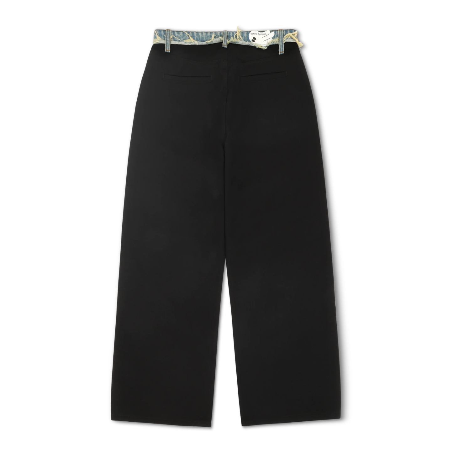 Wanted Apparel Denim Waistband Trousers - Black