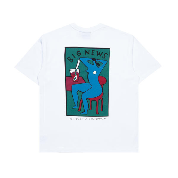 Parra Big News T-Shirt - White