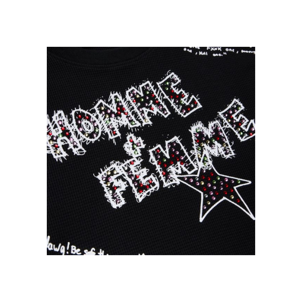 Homme Femme Yearbook Thermal - Black