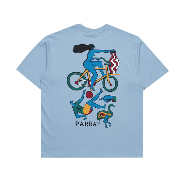 Parra Vase Delivery T-Shirt - Light Blue