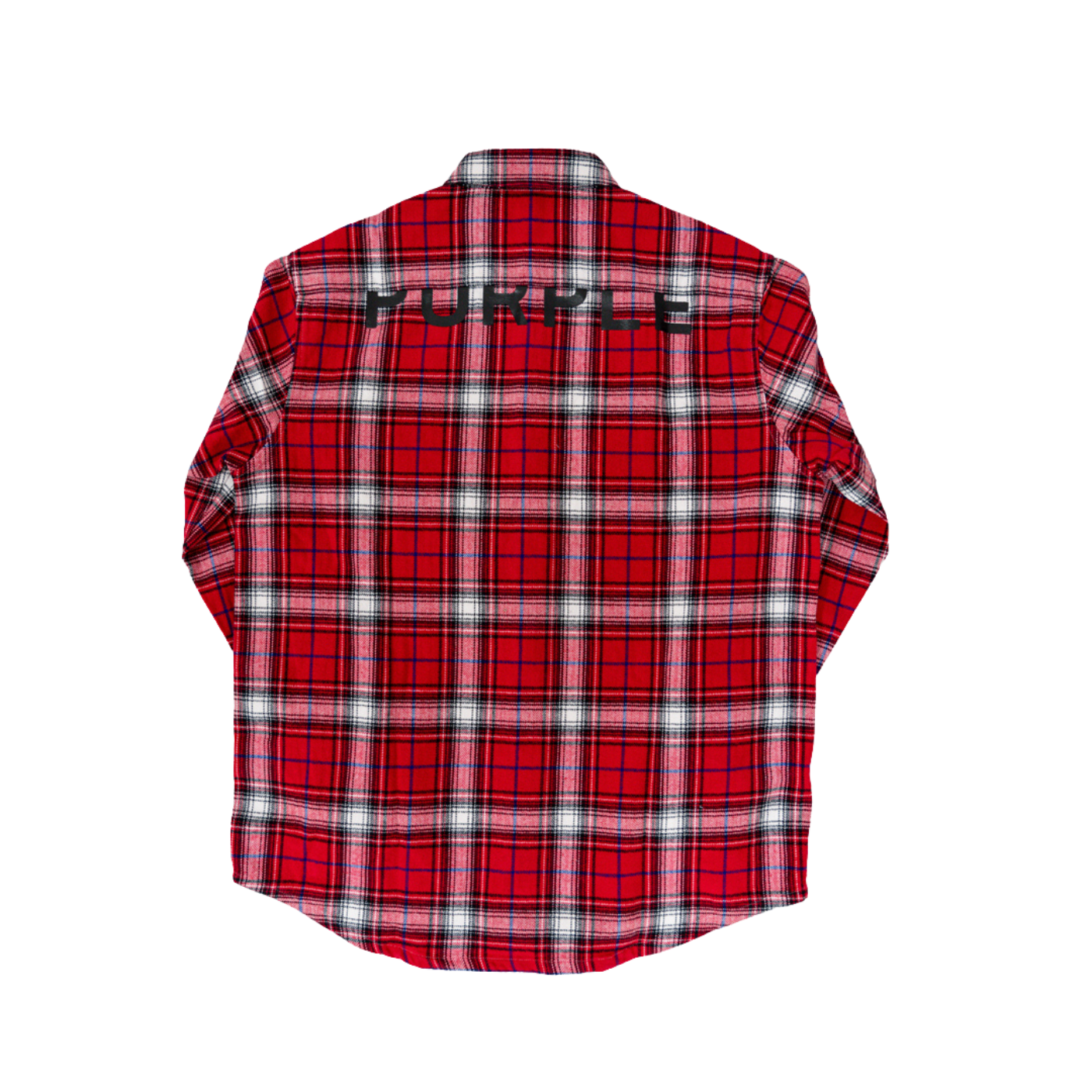 Purple Plaid Flannel - Red