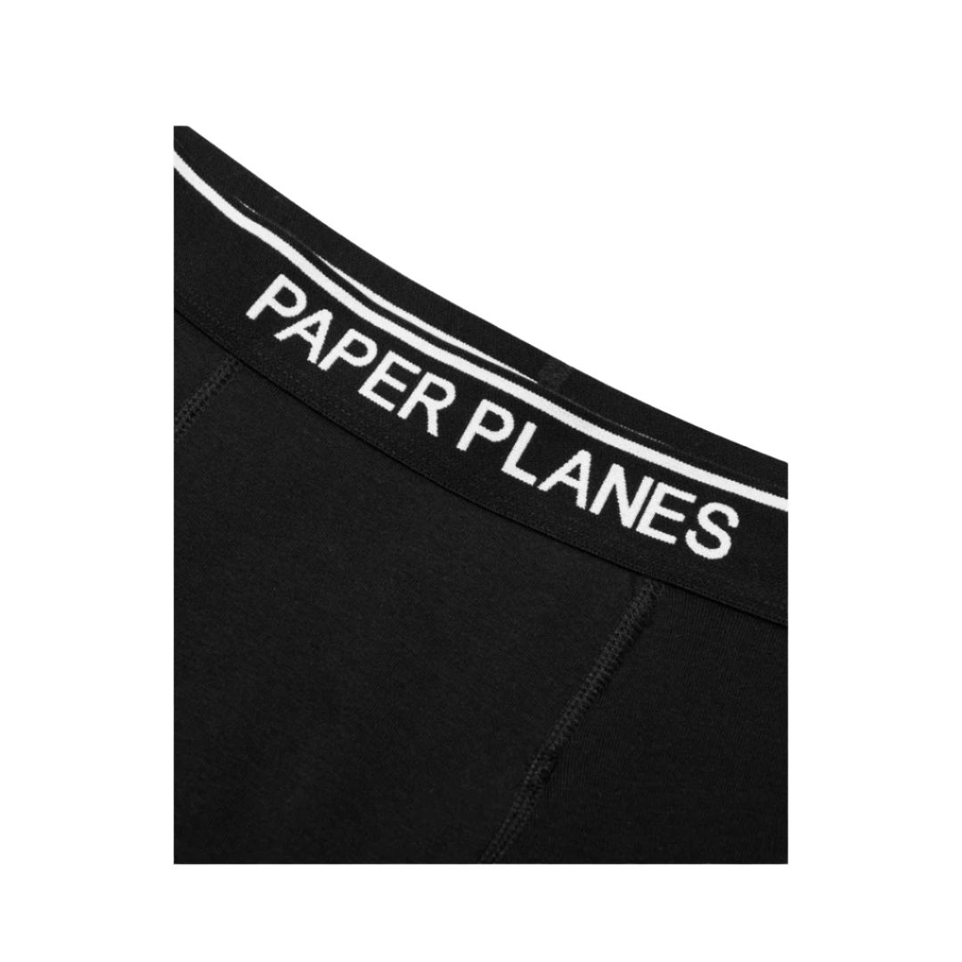 Paper Planes 3-Pack Classic Cotton Boxer Briefs - Black