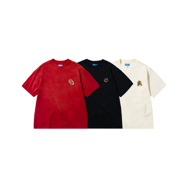 Market Classics 3-Pack T-Shirts - Candy Red, Jet-Set Black, Buttercream