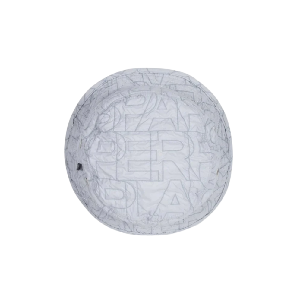 Paper Planes Logotype Crinkle Bucket Hat - Heather Grey