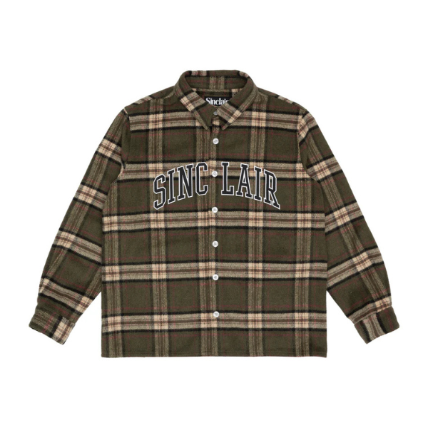 Sinclair Tackle Twill Flannel Shirt - Olive