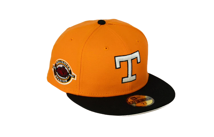New Era 59Fifty Texas Rangers Arlington Stadium "Kids Classics Pt. 1" Fitted Hat - Orange/Black