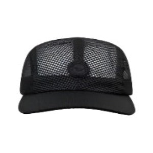 Paper Planes 4-Panel Open Mesh Curved Visor Hat - Black