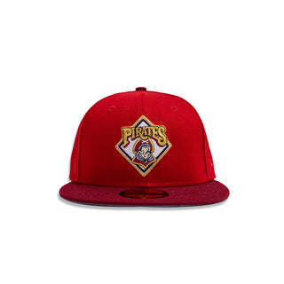 New Era 59Fifty Pittsburgh Pirates Custom Fitted Hat - "Red"