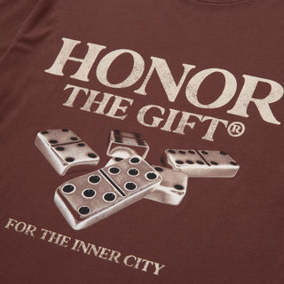 HONOR THE GIFT C-FALL DOMINOS TEE | BROWN