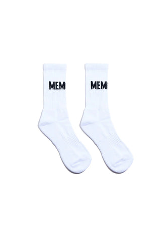 Memory Lane Core Logo Socks - White