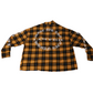 Loiter Kimono Flannel - Black/Yellow