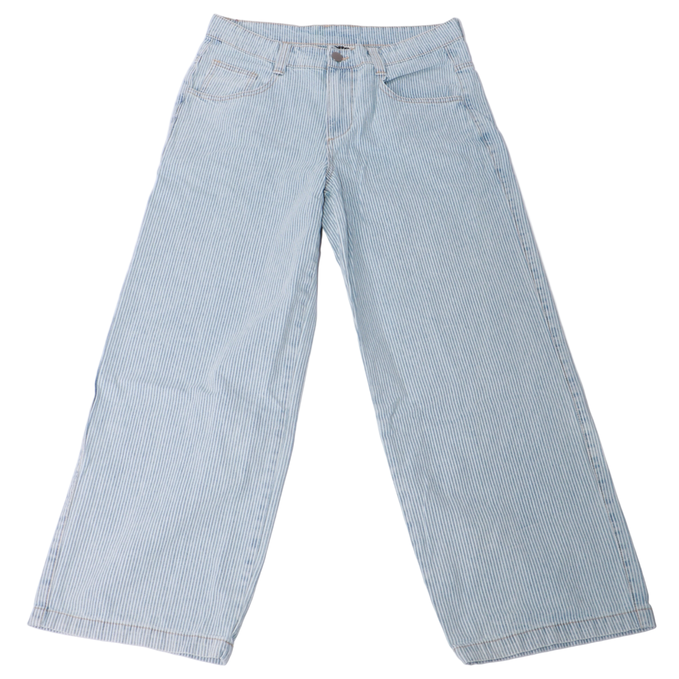 Loiter Collateral Baggy Jeans - Blue Pin Stripe