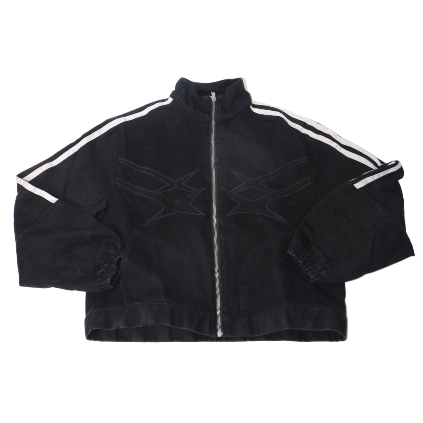 Loiter Track Star Denim Jacket - Black