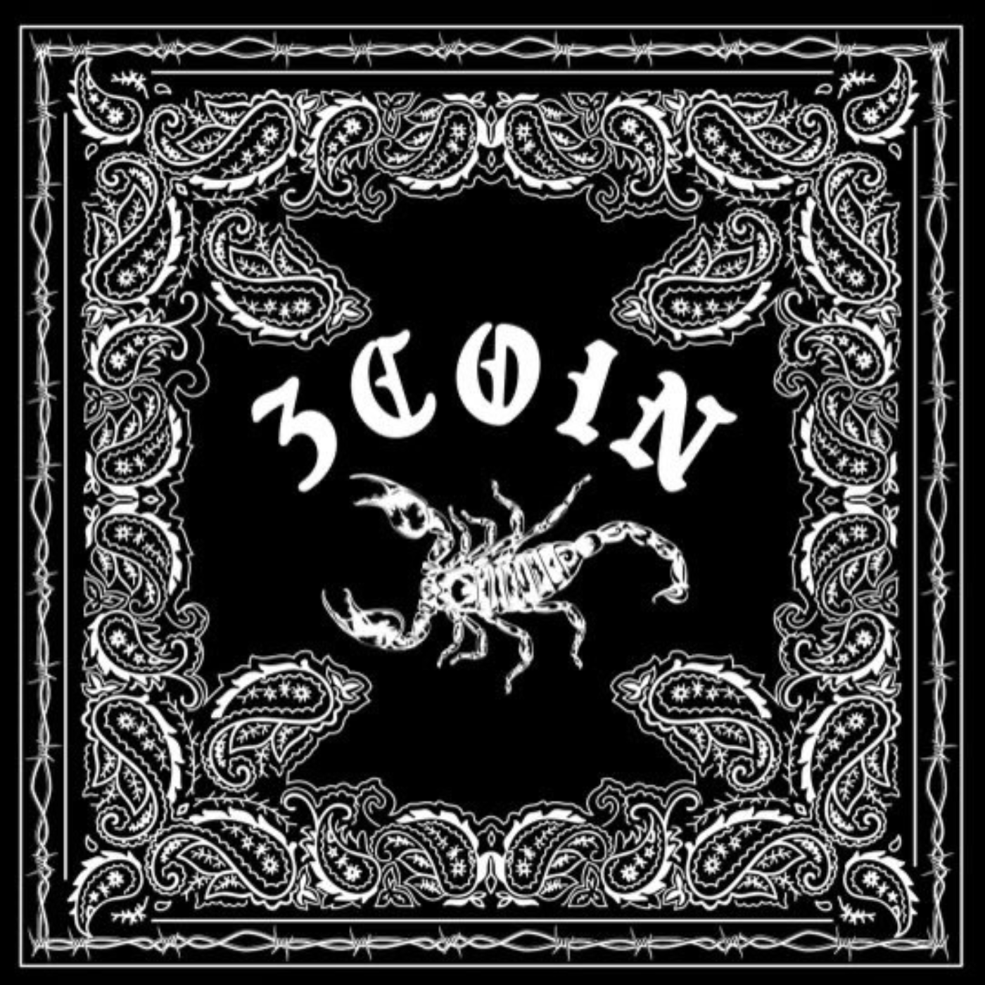 3COIN Scorpion Bandana - Black