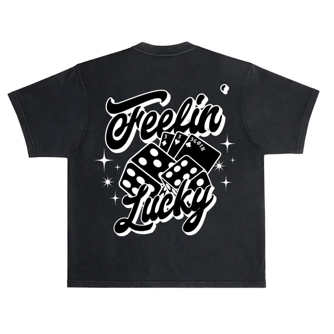3COIN Feelin' Lucky T-Shirt - Black