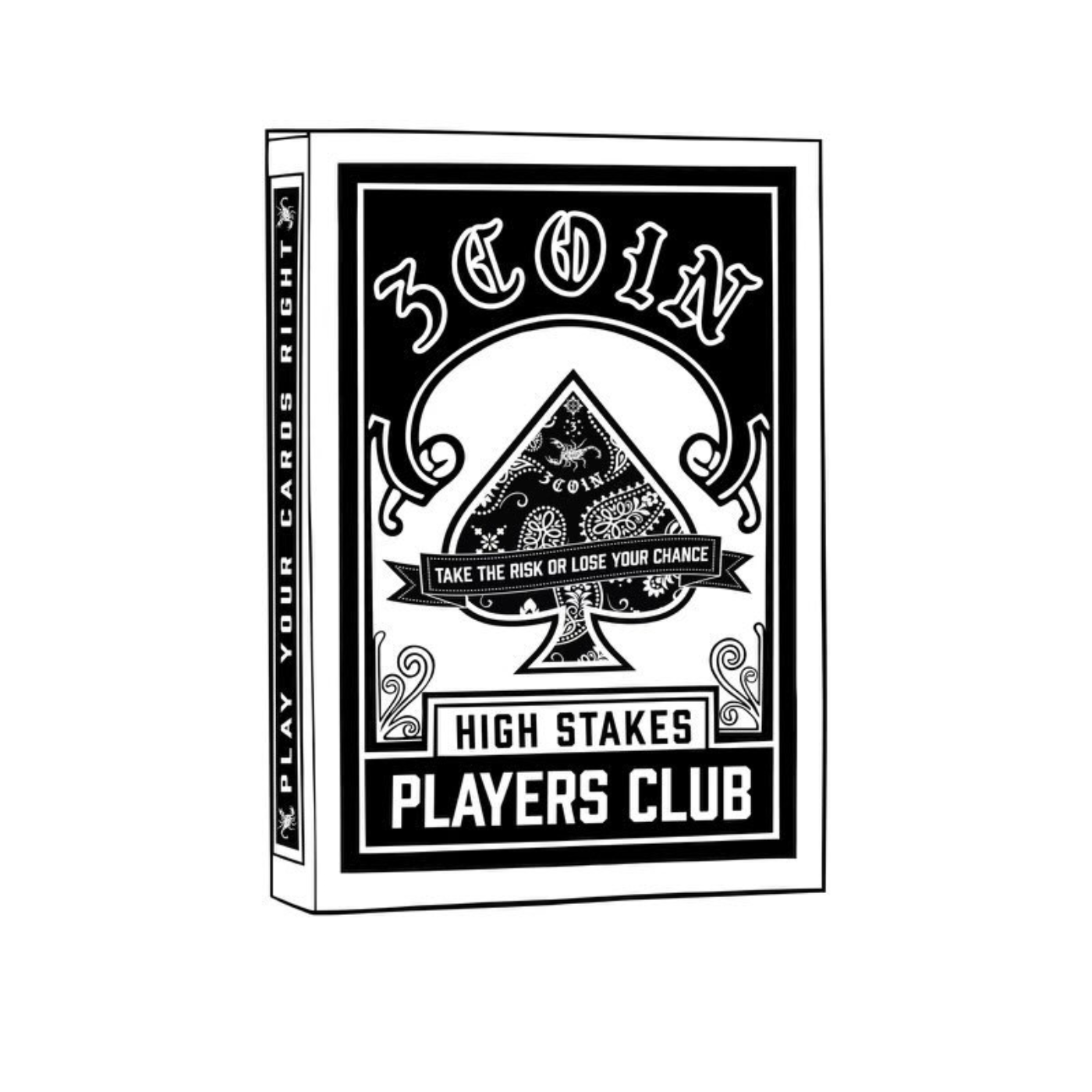 3COIN Playing Cards - Black