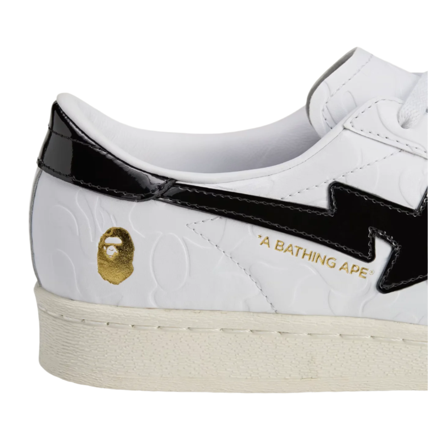 Men's adidas SSTR V Bape - "Cloud White"