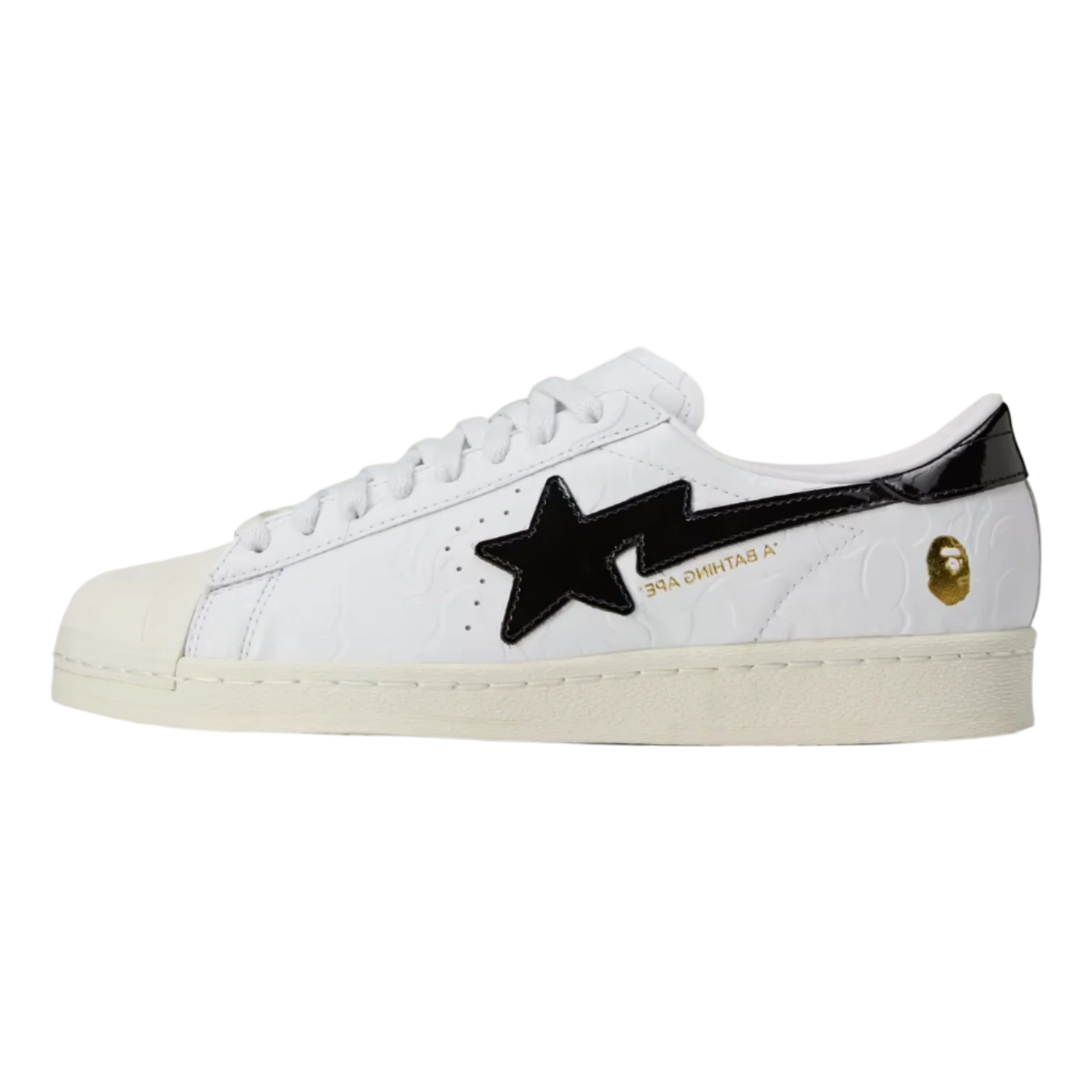 Men's adidas SSTR V Bape - "Cloud White"