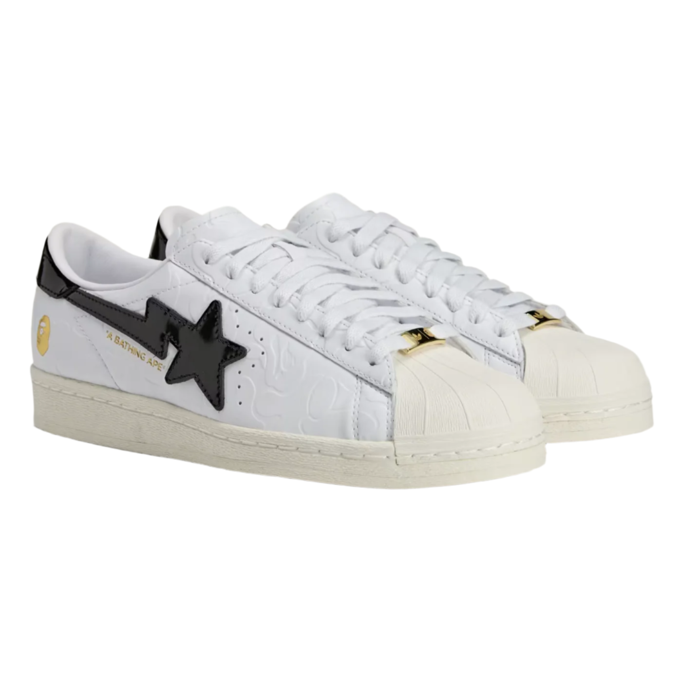 Men's adidas SSTR V Bape - "Cloud White"