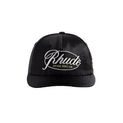 Rhude Sports Club Curved Brim Hat - "Black"
