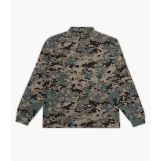 Students Gunnison Fleece Zip Polo - Camo
