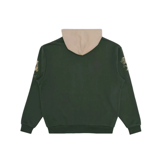 Students Sequence Fleece Zip Hoodie - Military Green