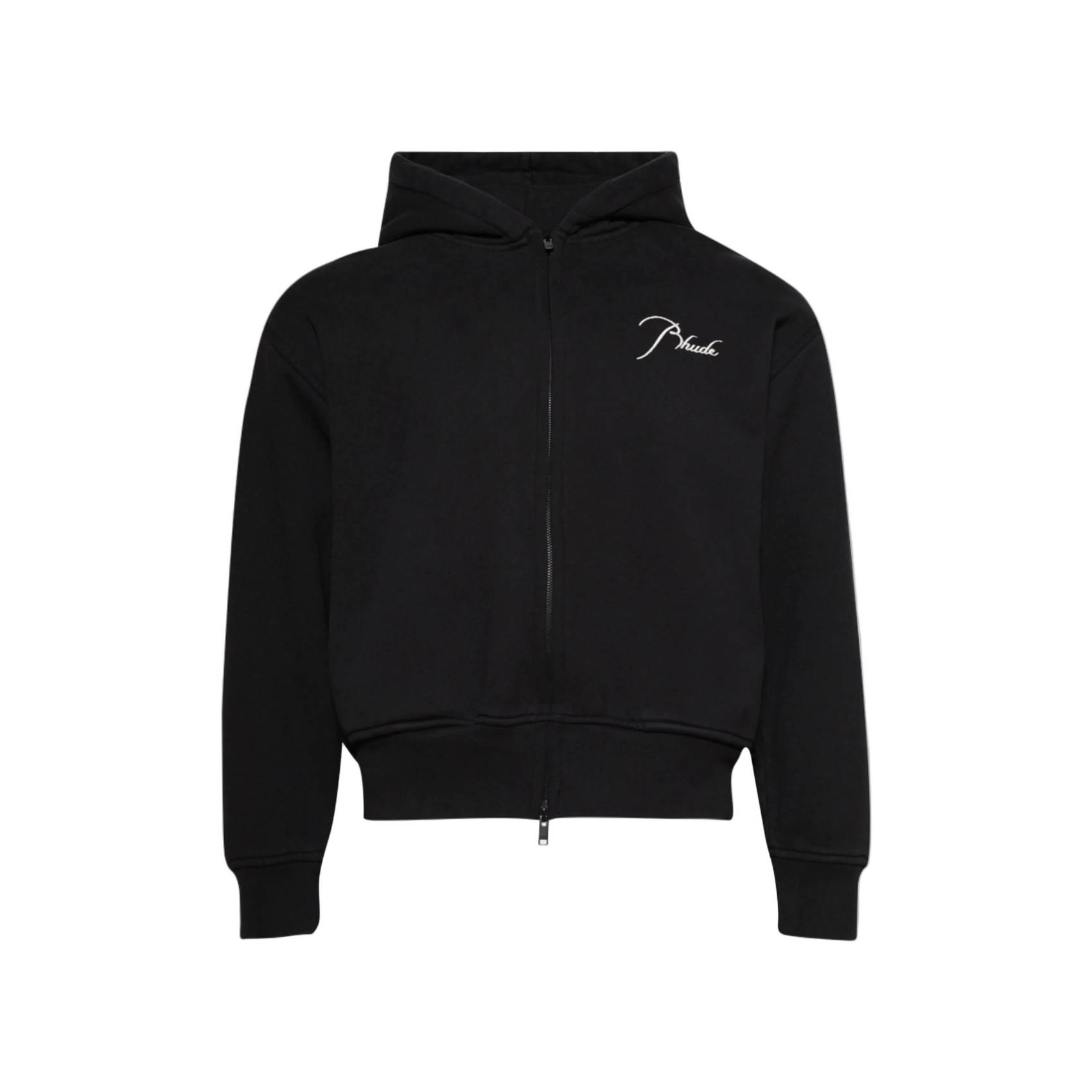 Rhude Classique Zip Up Hoodie - "Vintage Black"