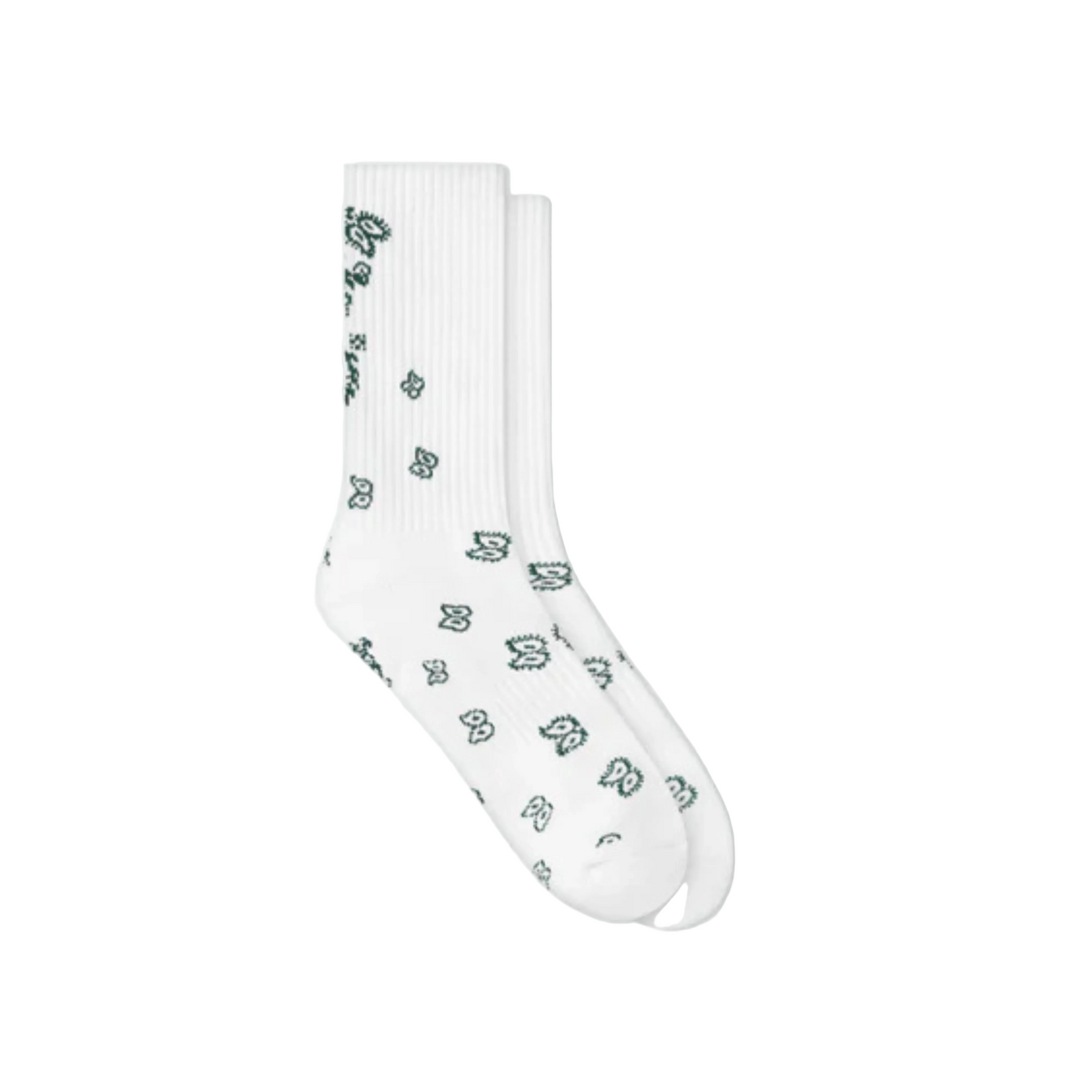 Rhude "Bandana" Socks - "White"