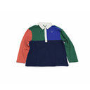 Women's Nike Sportswear Oversized Long-Sleeve Polo - "Malachite/Midnight Navy"