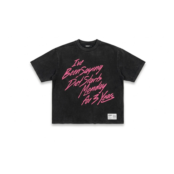 Diet Starts Monday "3 Year" Tee - "Vintage Black"