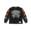 Memory Lane "Flame Sheild" Long-Sleeve Tee - "Vintage Black"