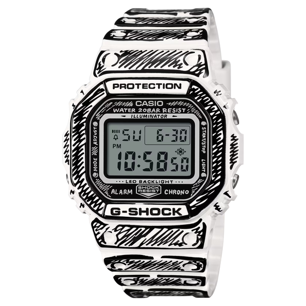 G-Shock DW5600JV-7 x Joshua Vides - "White"
