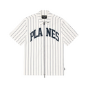 Paper Planes Pinstripe Work Shirt - "Cream & Navy"