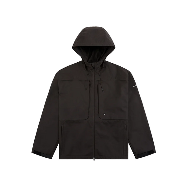 Paper Planes Mesh Lined Rain Jacket - "Chacoal"
