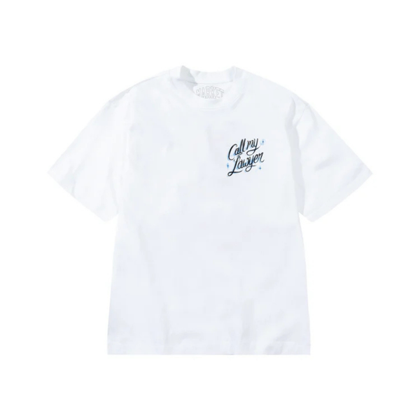 Market Airbush Call My Lawyer T-Shirt - White