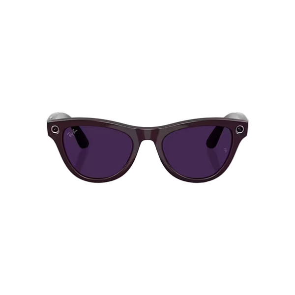 Ray-Ban x Meta Skyler Gen 2 RW4014 Violet/Transitions Amethyst Lens Sunglass - Shiny Violet