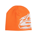 SMPL "Flame Logo" Jacquard Beanie - "Orange"