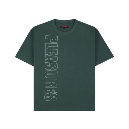 Pleasures Outline Heavyweight T-Shirt - Forest Green