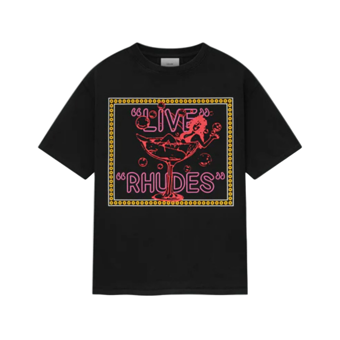Rhude "Live Rhudes" Tee - "Vintage Black"