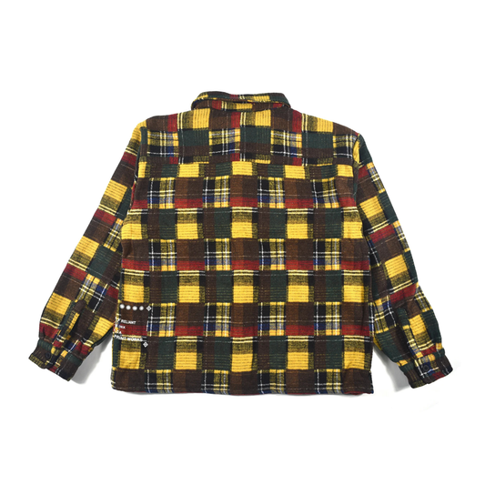 Individualist Splatter Flannel Shirt - Yellow