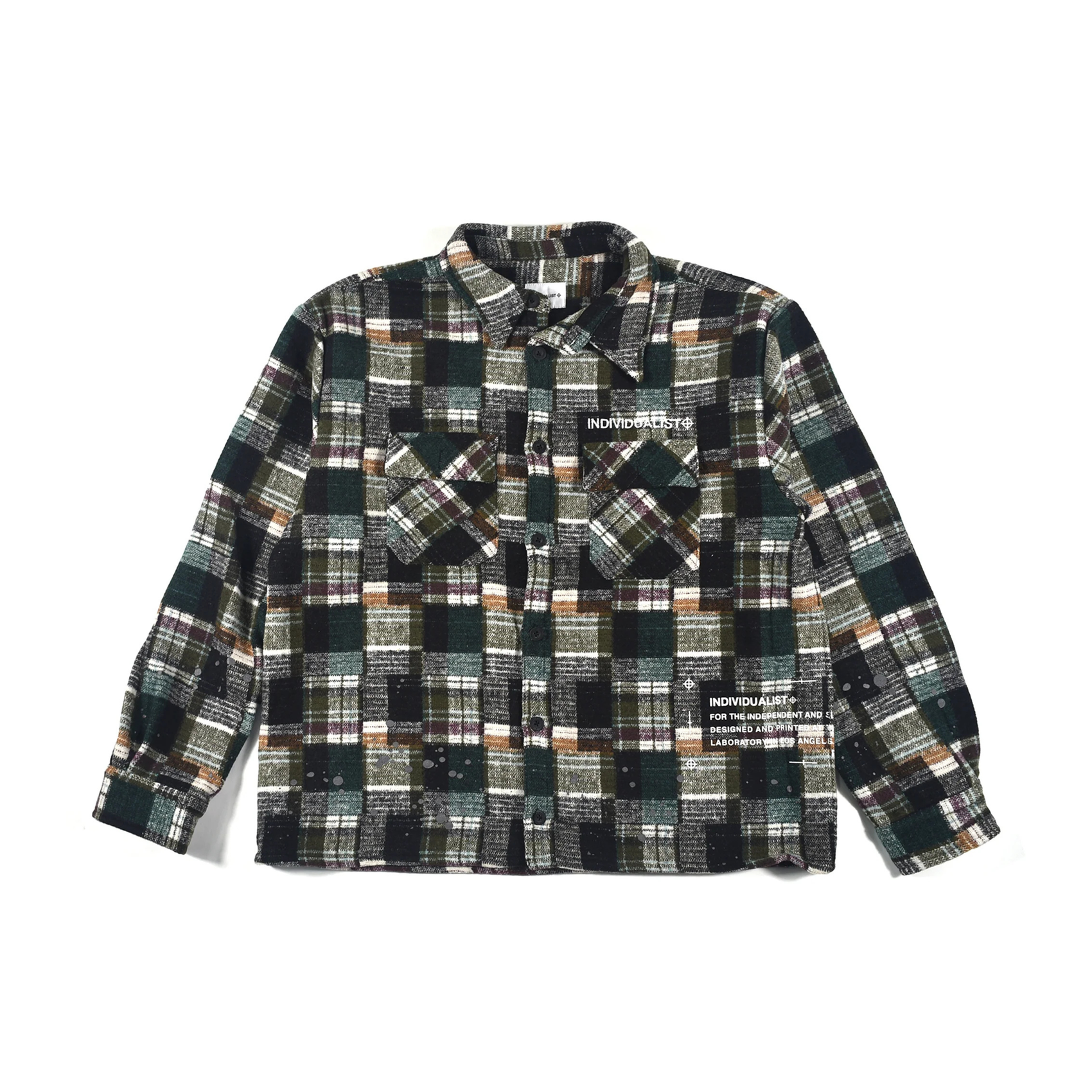 Individualist Splatter Flannel Shirt - Multi