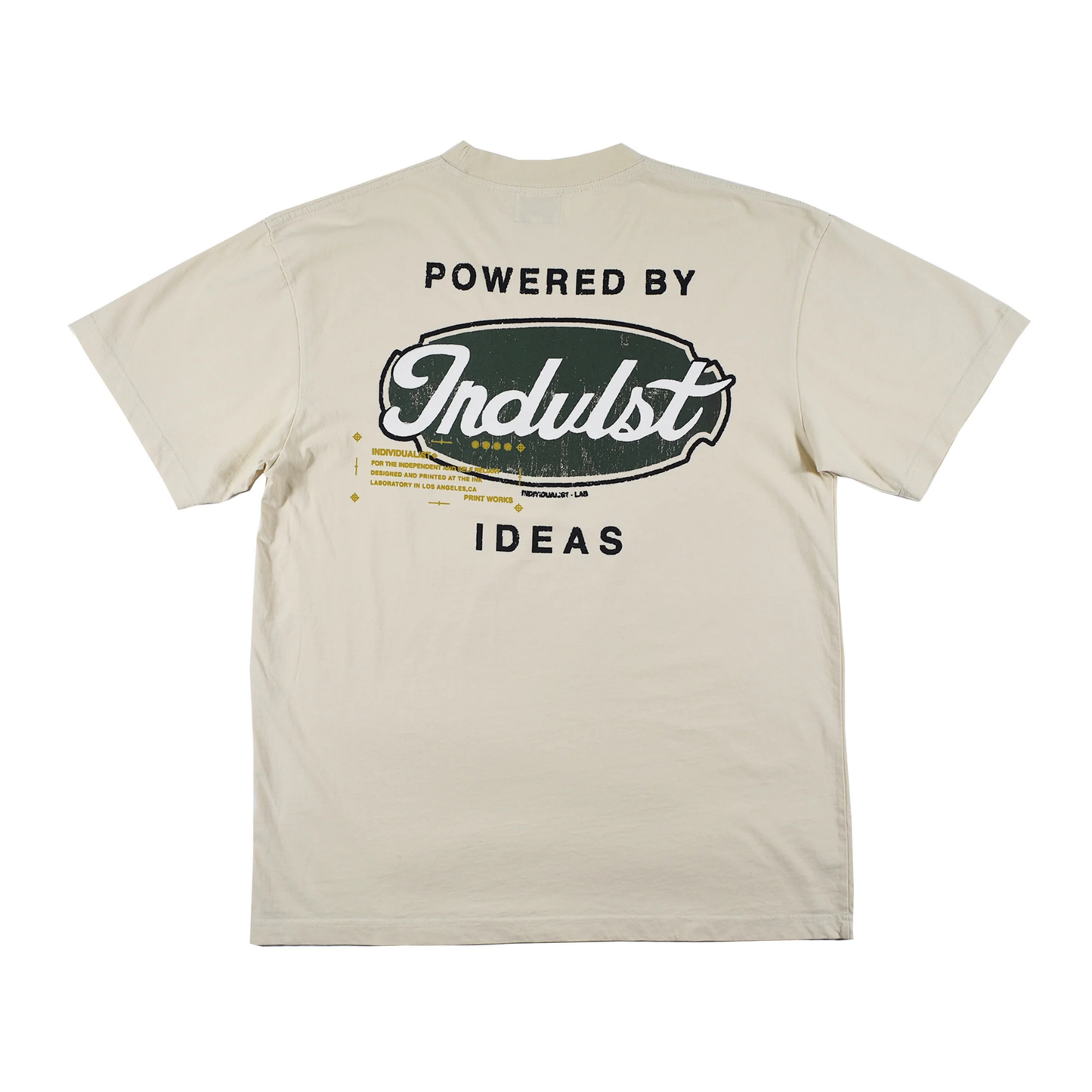 Individualist "Powered By Ideas" S/S Tee - Antique White