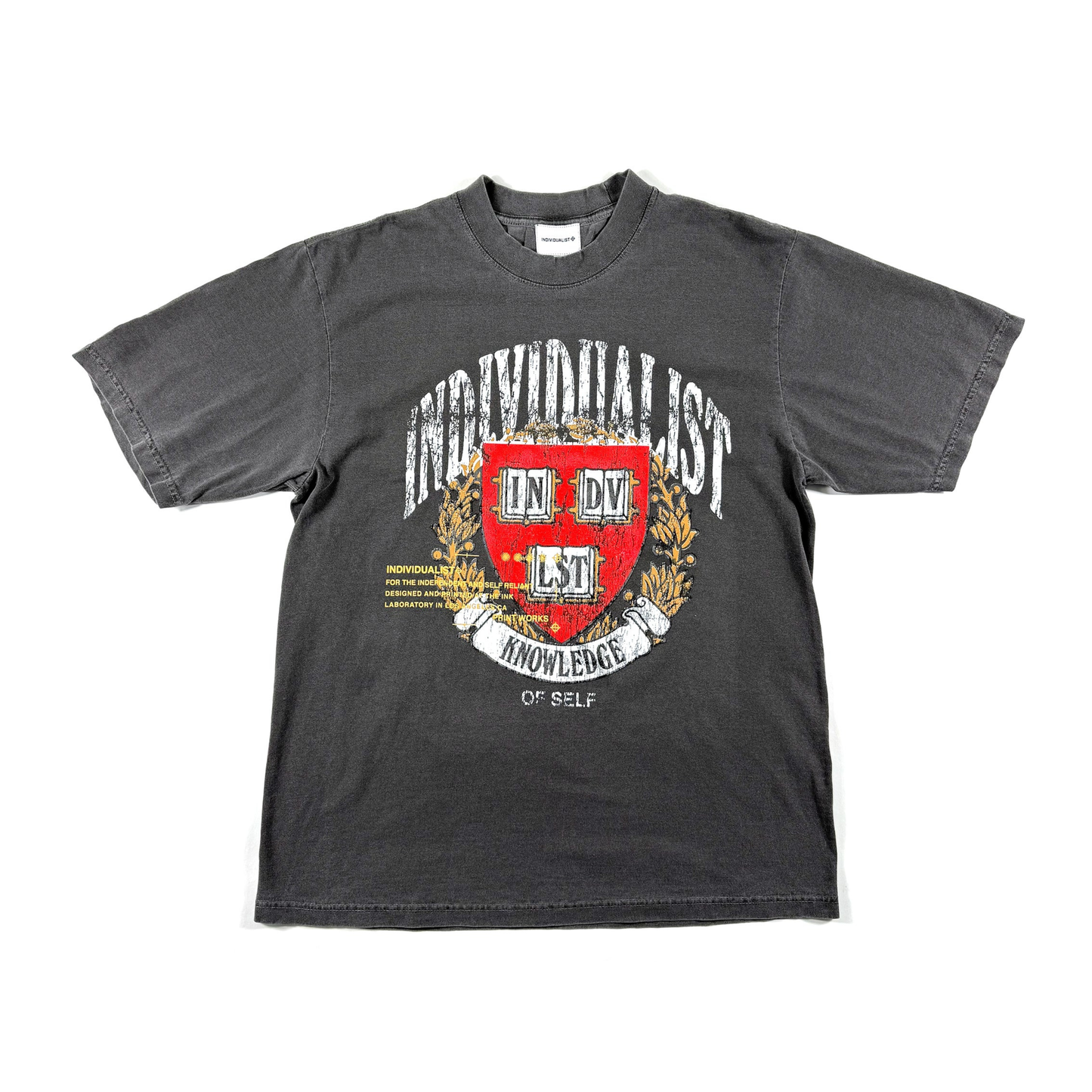Individualist "Coat Of Arms" S/S Tee - Antique Black
