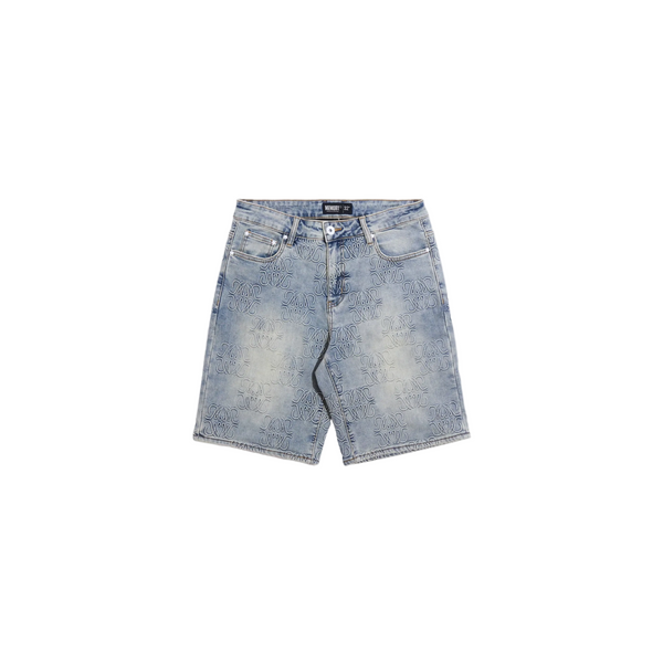 Memory Lane "Monogram" Denim Short - "Blue"