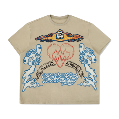 Wanted Apparel Sketch T-Shirt - Beige