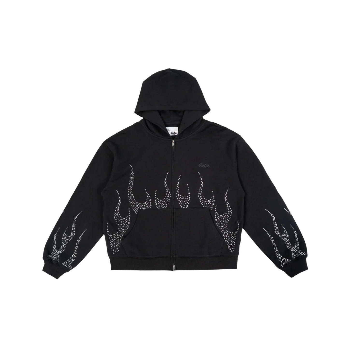 EPTM Metal Flame Zip-Up Hoodie - Black